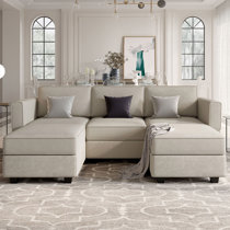 Wayfair u deals shaped sectional